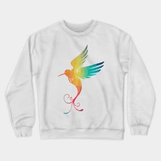 Rainbow bird Crewneck Sweatshirt